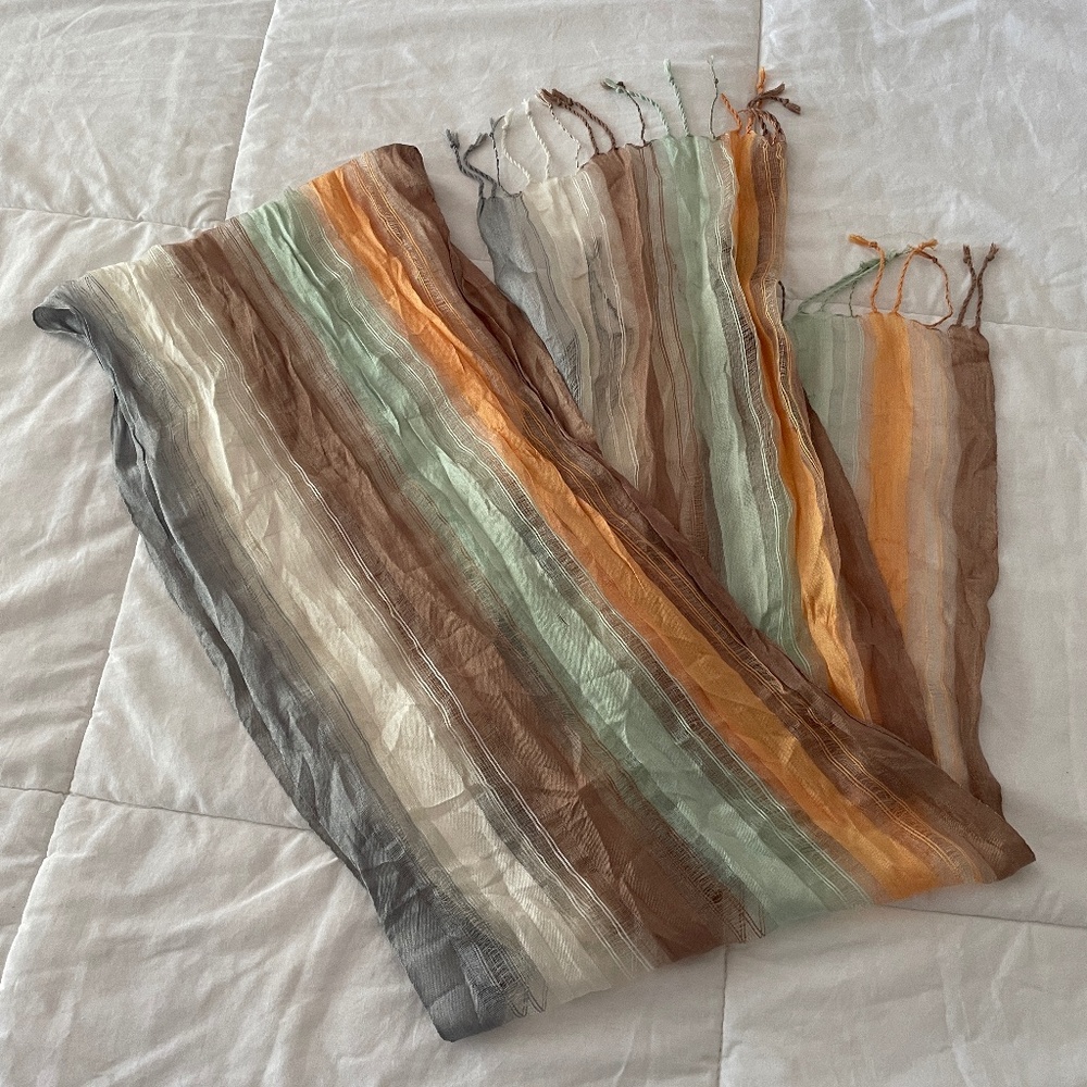 Beautiful RISING TIDE 100% Silk Scarf